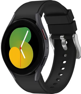 Produktbild von Strap-it Samsung Galaxy Watch 5 - 40mm Armband Silikon (Schwarz)
