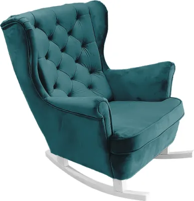 Image de DomoHome Fauteuil de relaxation Fauteuil avec accoudoirs Fauteuil TV Lounge Fauteuil rembourré Fauteuil Couch Fauteuil de salon Fauteuil à oreilles | 102x81x95cm | Marine_29860