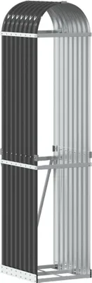 Obrázek produktu pro vidaXL Koš na dřevo antracit 40x45x170 cm Pozinkovaná ocel