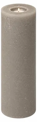 Produktbild von Rustic Kerzen Taupe 25 x 8 cm, mit Teelichteinsatz, KI-generiertes Bild