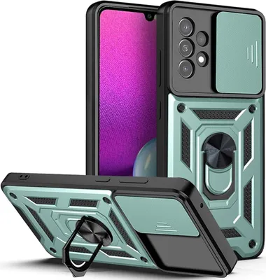 Produktbild von Samsung Galaxy A33 Hülle - Coverup Armor Ring Ständer Back Cover mit Kamera Schutz - Mintgrün