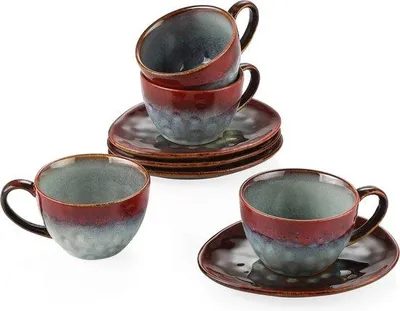 Immagine prodotto di Set di tazze in Vetroceramica, 6 pezzi, rosso