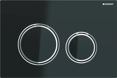 Produktbild von Geberit 115.884.SJ.1, Spülplatte, Schwarz, Chrom, Geberit, 246 mm, 14 mm, 164 mm