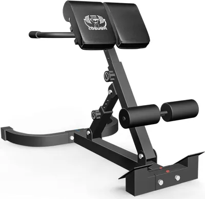 Image de Banc d'extension lombaire romaine pour les fessiers, les tendons du genou et le bas du dos. Banc multifonction pour l'entraînement de tout le corps, pliable pour une utilisation à domicile