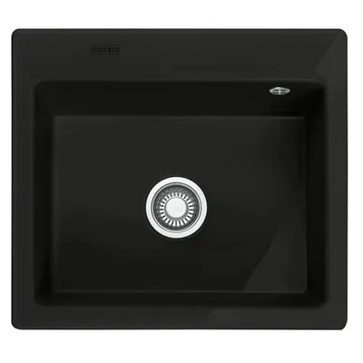 Produktbild von FRANKE MYTHOS MTK 610-58 Einbauspüle / Keramik / Anthrazit matt / Druckknopf / 60 cm