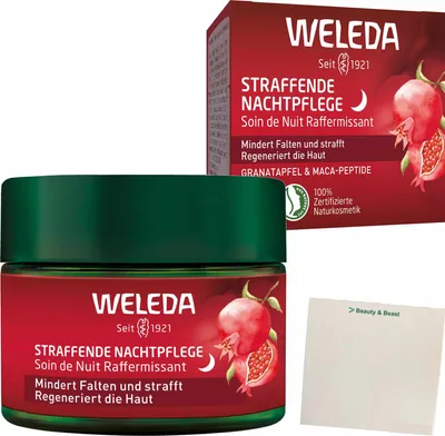 Produktbild von Weleda Granatapfel Nachtcreme (40ml Tiegel) + usy Block