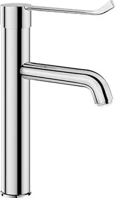 Productafbeelding van Delabie WT-MBatt. EP hoher Auslauf fest H165 L140, Hygienehebel