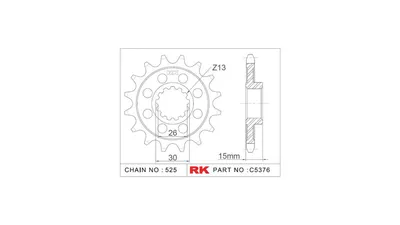 Zdjęcie produktu dla RK Ritzel 525 17Z Racing