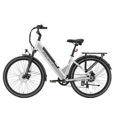Obrázok produktu pre 26-palcové elektrické bicykel, mestský model, elektrické vozidlo, batéria s dojazdom 120 km, motor 250 W, mestské elektrické bicykle a holandské modely, LCD displej, rýchlosť 25 km/h, 14,5 Ah, biela farba