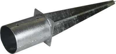 Produktbild von Einschlaghülse Bodeneinschlaghülse rund Ø 100 mm 60 cm Pfostenträger verzinkt