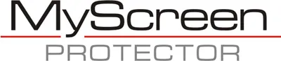 The image displays the brand logo and product name "MyScreen PROTECTOR".