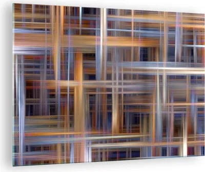Produktbild von Bilder auf glas - Abstraktion modern - 70x50cm - Glasbilder - Wandbilder - Kunstdruck - zum Aufhängen bereit - Wanddekoration aus Glas - Glas Bilder - Wandbild auf Glas - Einteilig - GAA70x50-3430