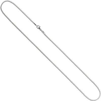 Produktbild von 1,5mm Venezianerkette Kette 585 Weißgold Gold Goldkette 45 cm Uni