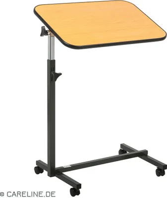 Image de Table d'appoint de lit "Nova", mobile avec plateau inclinable