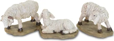 Produktbild von Riffelmacher Krippenzubehör Schafe stehend und liegend 4,5-6 cm 3 teilig