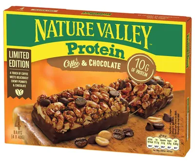 Produktbild von Nature Valley Protein Riegel Kaffee & Schokolade, 160 g – Proteinreicher Snack