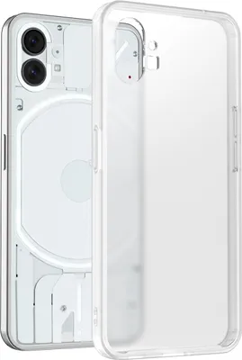 Produktbild von Nothing Phone 1 Hülle, Hybrid Matte Transluzent Rückseite mit TPU Bumper Handyhülle für Nothing Phone 1