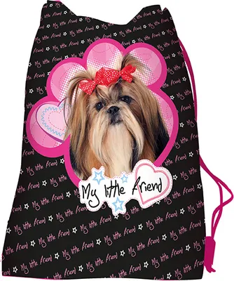 Produktbild von ST.MAJEWSKI Turnbeutel Sportbeutel Rucksack Tasche HUND SHIH TZU MY LITTLE FRIEND leicht bunt Kinder Mädchen