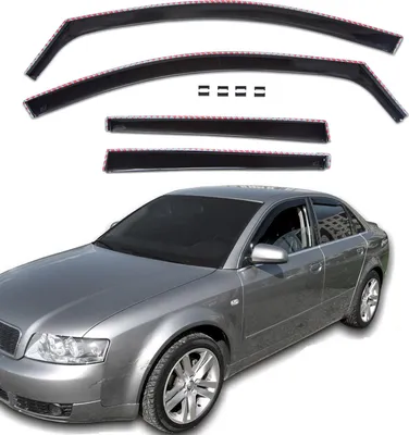 Image de GP Déflecteurs Deflecteurs D'Air Pour Audi A4 B6 / B7 2000-2009 4 Portes Sedan 4pcs, Aérodynamique, Montage Facile