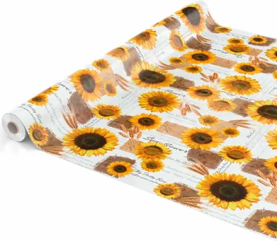 Produktbild von Tischdecke Wachstuch Blumen Gelb Robust Wasserabweisend Breite 140 cm Länge 2000 cm