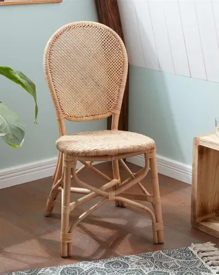 Produktbild von Rattanstuhl "Natur" handgefertigt, Bistrostuhl, Korbstuhl, Küchenstuhl, Esszimmerstuhl