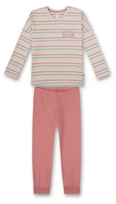 Produktbild von sanetta PYJAMA LONG, STRIPES 1967 NATURE MEL 1967 NATURE MEL 098