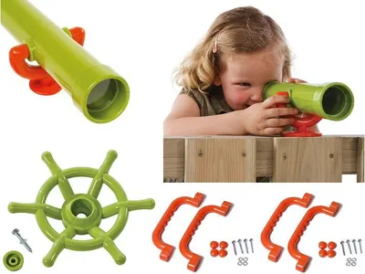 Immagine prodotto di Accessori per torri gioco Telescopio + volante + 2xmaniglie 240x75mm Colori per parchi giochi
