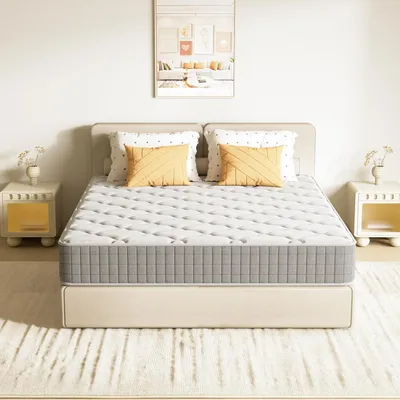 Image de DEWINNER Matelas 140x190, 22cm, Durable Ultra Respirante Matelas en Mousse à Mémoire de Forme, Fermeté Moyenne, Soutien Parfait, Respirant