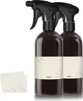 Image de 2 flacons pulvérisateurs de 500 ml, plastique, noir