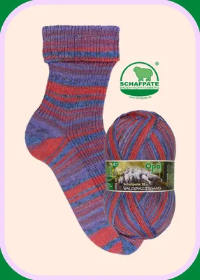 Produktbild von Opal Schafpate 18 "Waldspaziergang " 100 g - 4-fach Pullover- und Sockenwolle 425 m Farbe 11673 - Rosi sucht das Bänkle