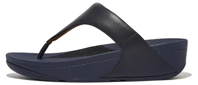 Productafbeelding van FitFlop Lulu Lederen Teenslipper BLAUW 38