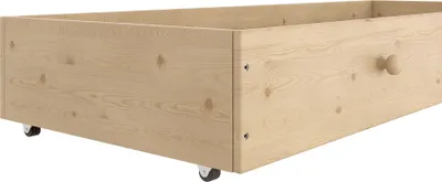 Produktbild von Need Sleep Schublade Stauraum Bettkasten aus Holz mit Rollen für Bett, 124,5x60 cm