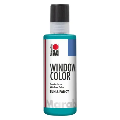 Immagine prodotto di Marabu 0406 04 098 Colore per finestre fun&fancy, Turkisblau 098, 80 ml