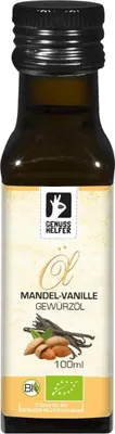 Produktbild von Mandel Vanille Gewürzöl , kaltgepresst, Mandelöl mit Bourbon Vanille verfeinert, für Süßspeisen und Desserts, 100ml