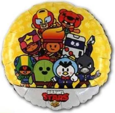 Zdjęcie produktu dla Balon foliowy Brawl Stars okrągły 46 cm