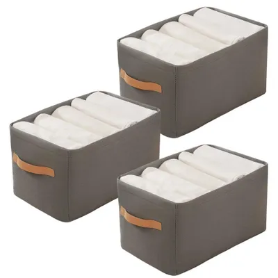 Immagine prodotto di Organizzatore di vestiti, set di 3 organizer, fisso per armadio, scatola