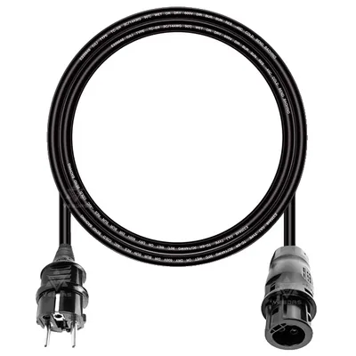 Zdjęcie produktu dla Wtyczka AC, wtyczka EU, 14AWG UL TUV, kabel EU 2M