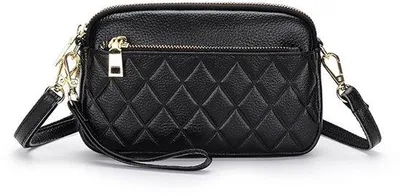 Image de Sac noir pour femme - Sac à bandoulière réglable - Usage quotidien - 1 pièce - Pour femmes