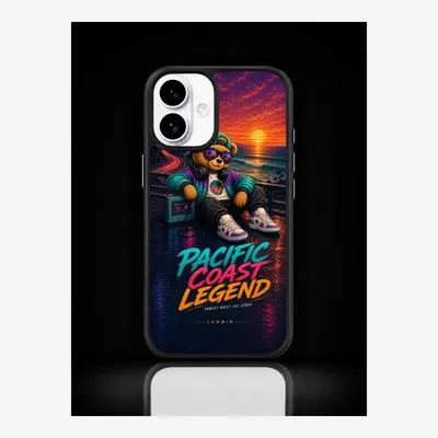 Produktbild von iPhone 16 Hülle Handyhülle Schutzhülle Case mit Pazifikküste Motiv – LUNØIR ©