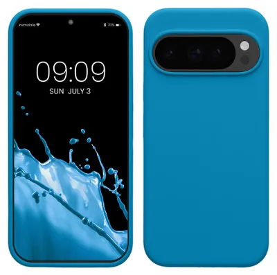 Produktbild von kwmobile Handyhülle für Google Pixel 10 / Pixel 10 Pro Hülle - Case Silikon - Kabelloses Laden - Schutzhülle Cover in Karibikblau