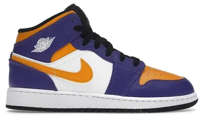 Produktbild von Jordan 1 Mid Lakers (2022) (GS) - EU 38.5