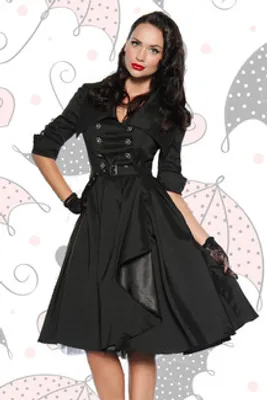Produktbild von Rockabilly-Kleid - Grösse: 2XL - Farbe: schwarz