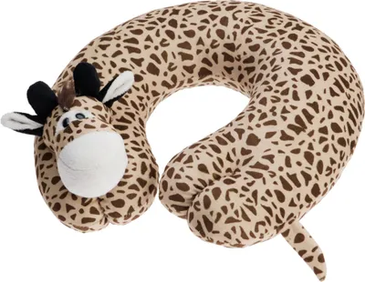 Productafbeelding van Reiskussen voor kinderen, giraffe, 30x28 cm – bruin, H&L