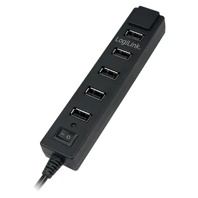 Immagine prodotto di Logilink UA0124 USB-HUB 7-Port LogiLink  m. Netzteil    schwarz