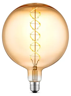 Produktbild von HOME SWEET HOME LED Globe E27 6W Amber Glass LED-Kugel, Sockel E27, 6 Watt, Warmweiß,