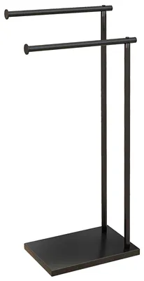 Produktbild von Handtuchhalter Stehend Handtuchständer mit 2 Stangen für Badezimmer, für Badezimmer
