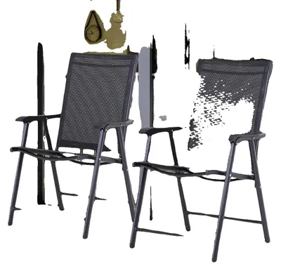 Image de Chaises de camping pliantes, métal thermolaqué, 58 L x 64 P x 94 H cm, capacité de charge 100 kg, design ergonomique, pliables