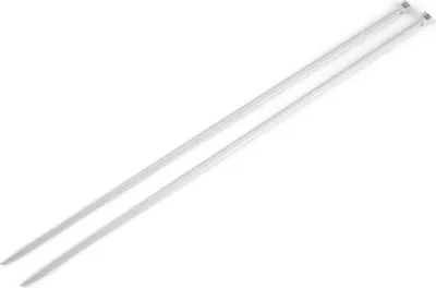 Produktbild von Stricknadeln Aluminium gerade 35cm Stärke 2-10 mm 1 Paar