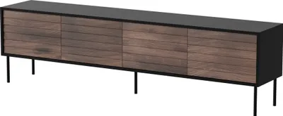 Produktbild von Cortina TV-Lowboard 200 cm Schwarz/Nußbaum