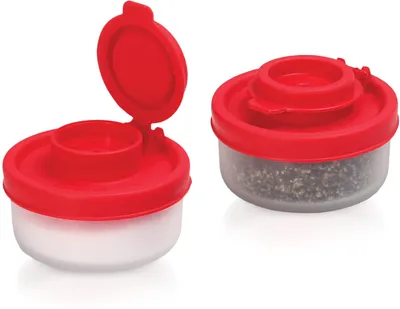 Kunststof zout- en peperstrooier, 40 ml, 2er-Set, transparent, BPA-frei